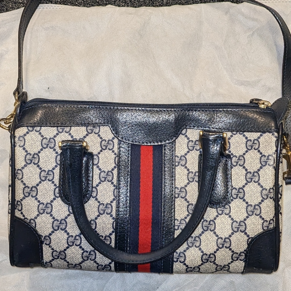 Gucci Vintage GG Plus Boston Bag